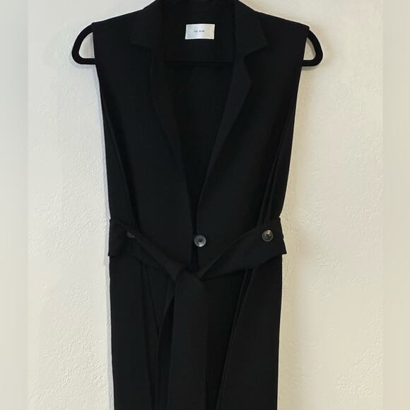 The Row Frieden belted wool-blend crepe vest size S black - Picture 6 of 16
